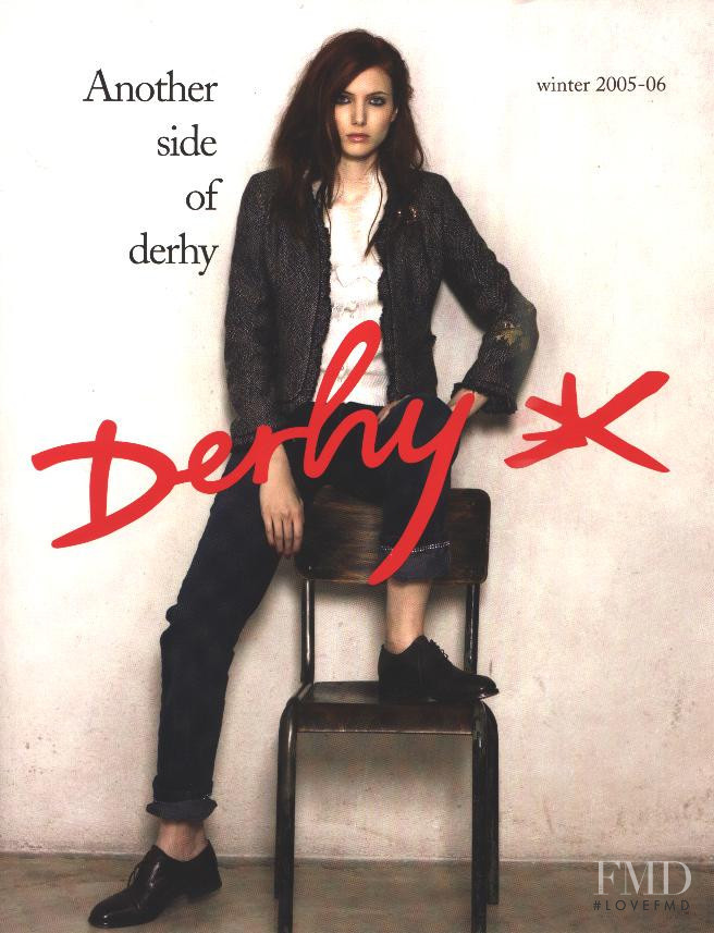 Mateja Penava featured in  the Derhy advertisement for Autumn/Winter 2005