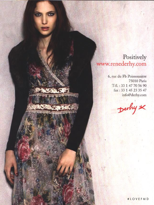 Mateja Penava featured in  the Derhy advertisement for Autumn/Winter 2005