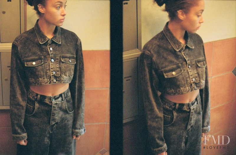 Adwoa Aboah featured in  the Martine Rose lookbook for Spring/Summer 2014