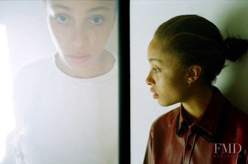 Adwoa Aboah featured in  the Martine Rose lookbook for Spring/Summer 2014