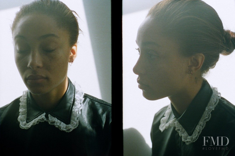 Adwoa Aboah featured in  the Martine Rose lookbook for Spring/Summer 2014