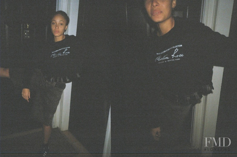 Adwoa Aboah featured in  the Martine Rose lookbook for Spring/Summer 2014