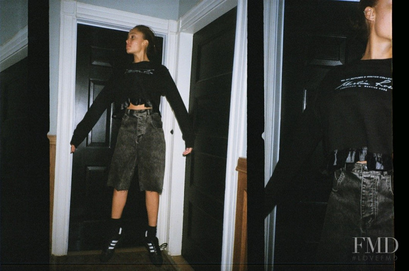 Adwoa Aboah featured in  the Martine Rose lookbook for Spring/Summer 2014