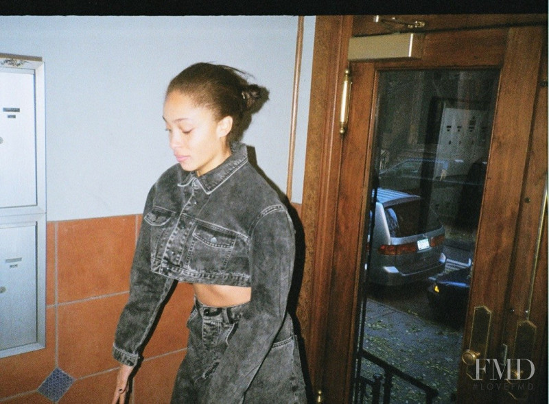 Adwoa Aboah featured in  the Martine Rose lookbook for Spring/Summer 2014