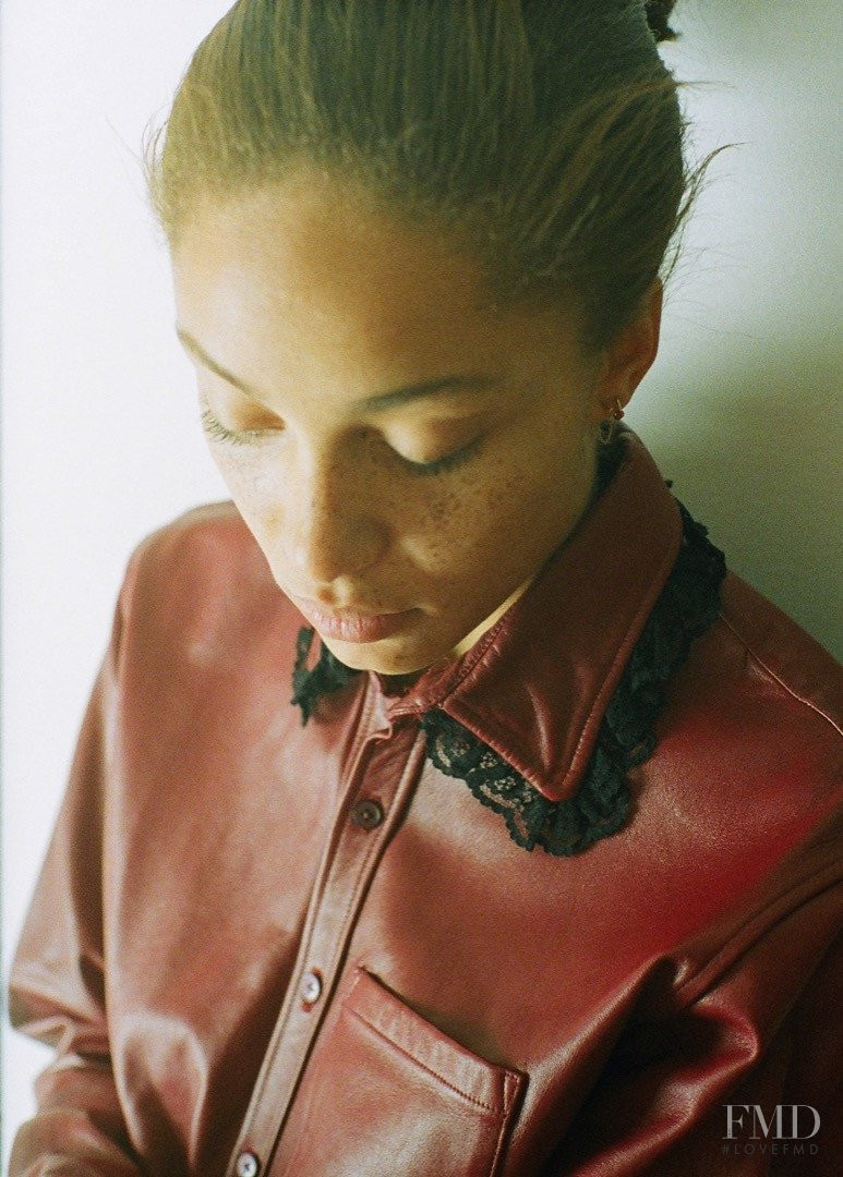 Adwoa Aboah featured in  the Martine Rose lookbook for Spring/Summer 2014