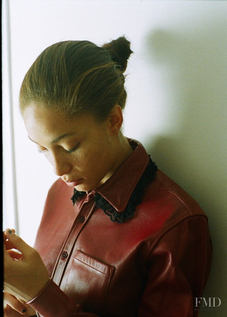 Adwoa Aboah featured in  the Martine Rose lookbook for Spring/Summer 2014