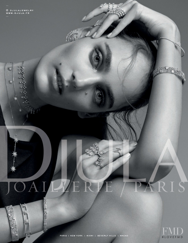 Zuzanna Bijoch featured in  the Djula advertisement for Spring/Summer 2018