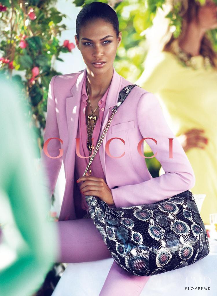 Joan Smalls featured in  the Gucci advertisement for Resort 2013
