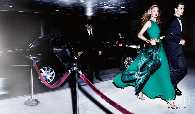 Karmen Pedaru featured in  the Michael Kors Collection advertisement for Holiday 2012