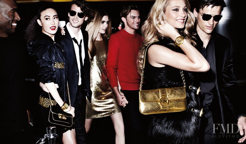 Josephine Skriver featured in  the Michael Kors Collection advertisement for Holiday 2012