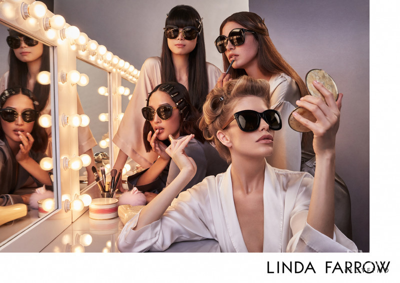 Elena Perminova featured in  the Linda Farrow advertisement for Spring/Summer 2017