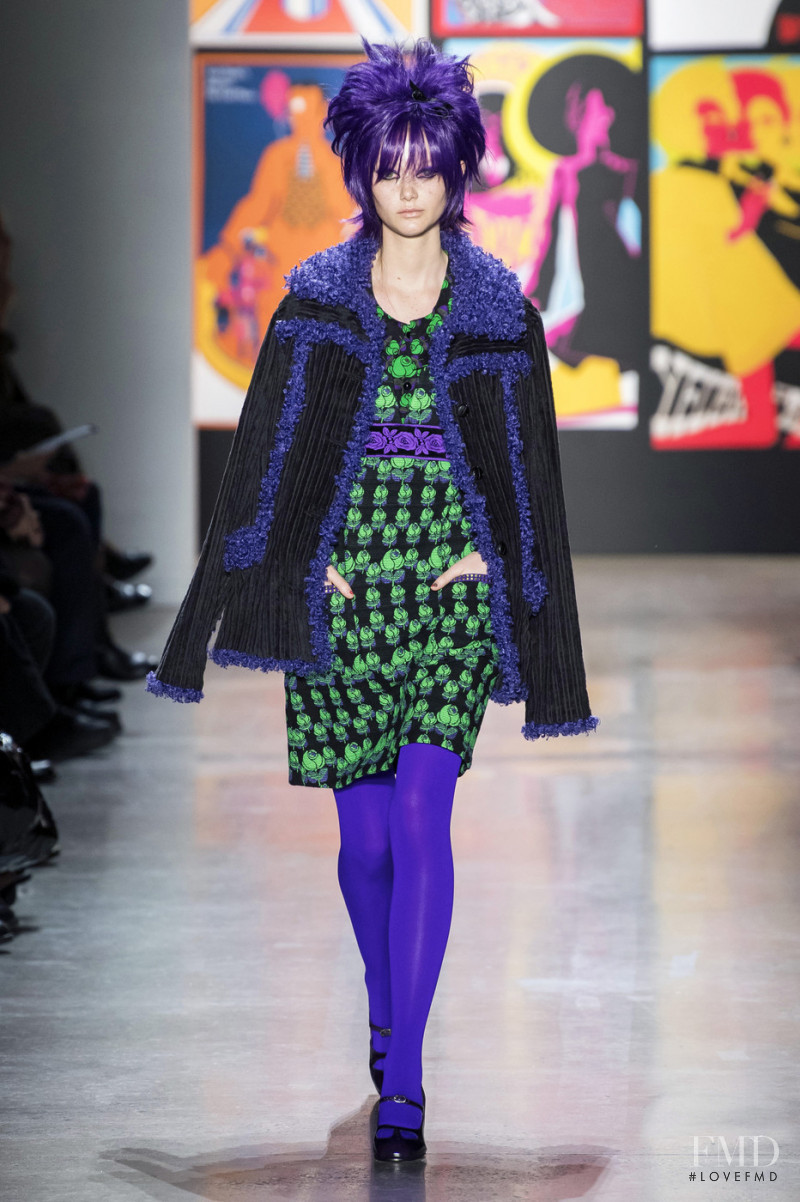 Sara Grace Wallerstedt featured in  the Anna Sui fashion show for Autumn/Winter 2019