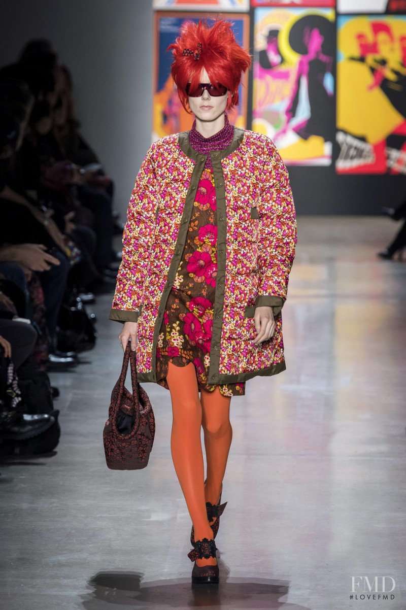 Kiki Willems featured in  the Anna Sui fashion show for Autumn/Winter 2019