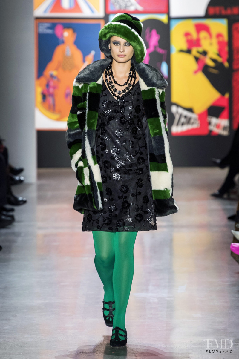 Taylor Hill featured in  the Anna Sui fashion show for Autumn/Winter 2019