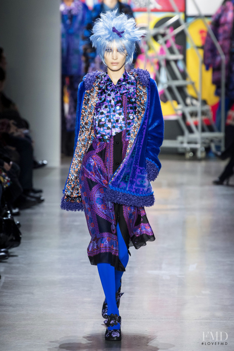 Bella Hadid featured in  the Anna Sui fashion show for Autumn/Winter 2019