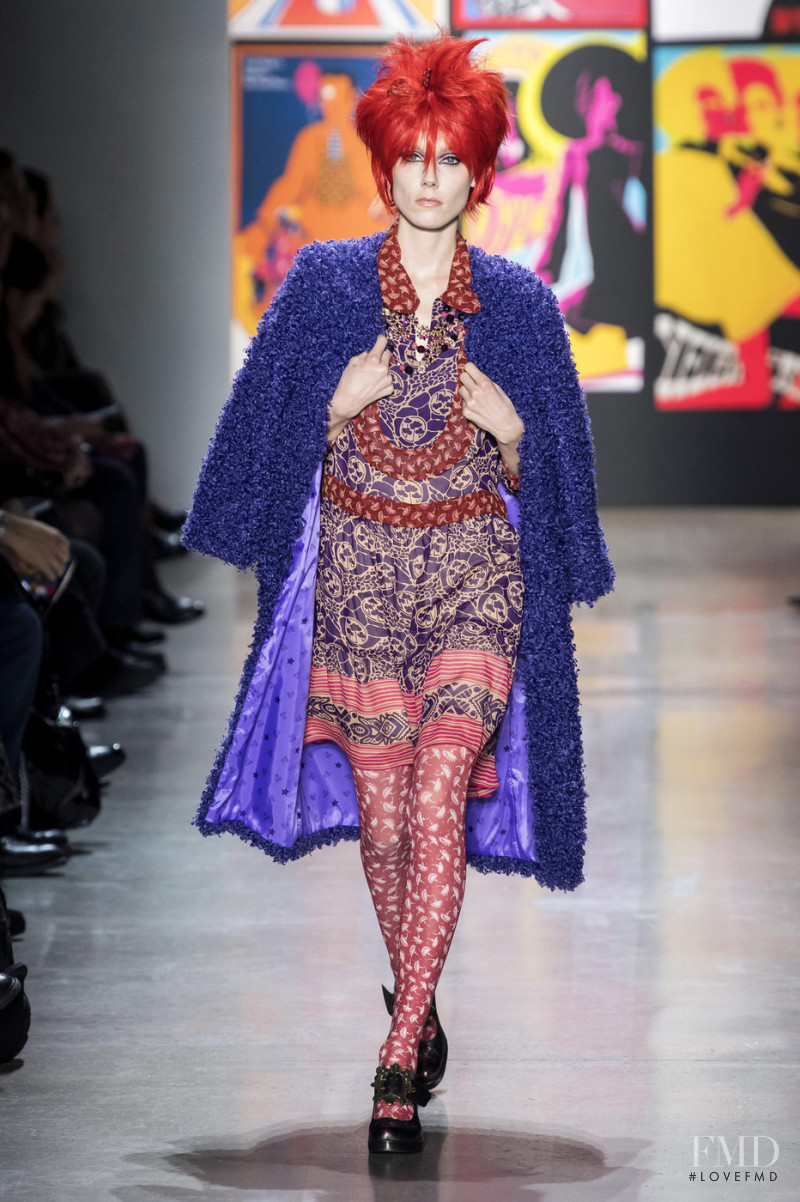Kiki Willems featured in  the Anna Sui fashion show for Autumn/Winter 2019