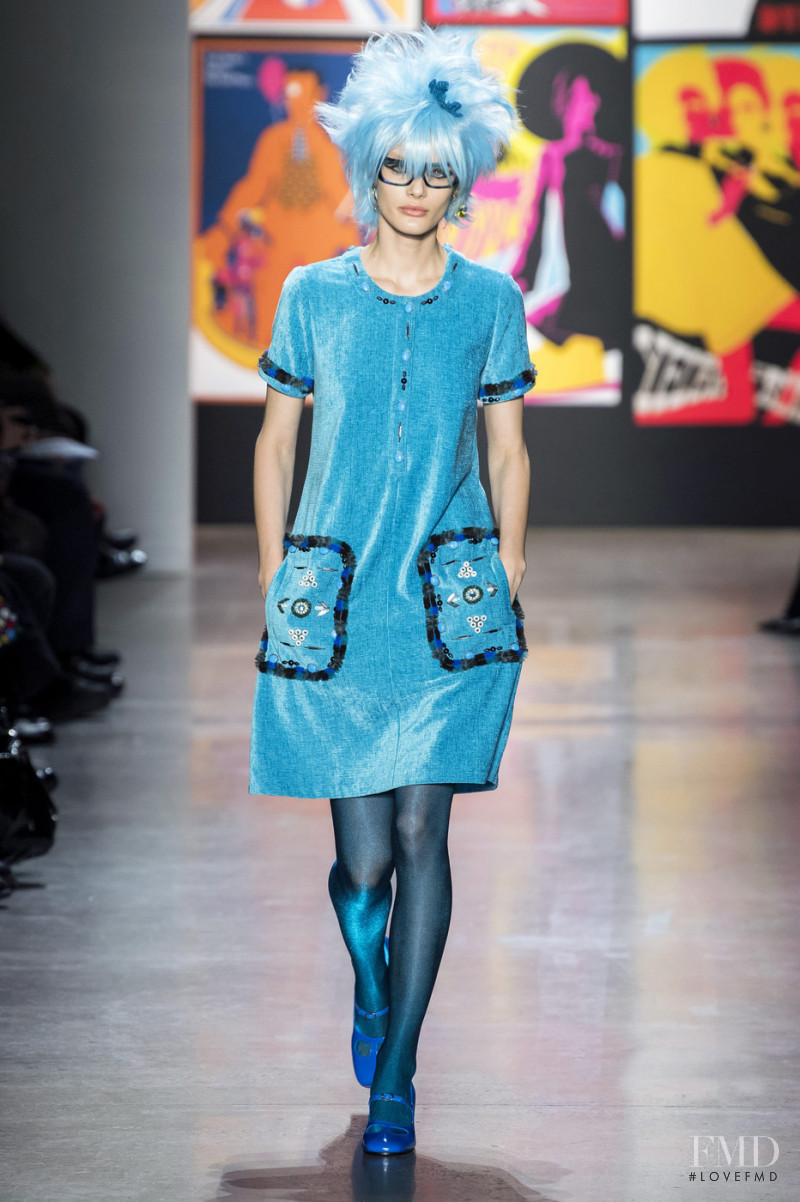 Kris Grikaite featured in  the Anna Sui fashion show for Autumn/Winter 2019