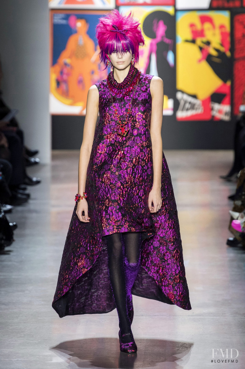Kaia Gerber featured in  the Anna Sui fashion show for Autumn/Winter 2019
