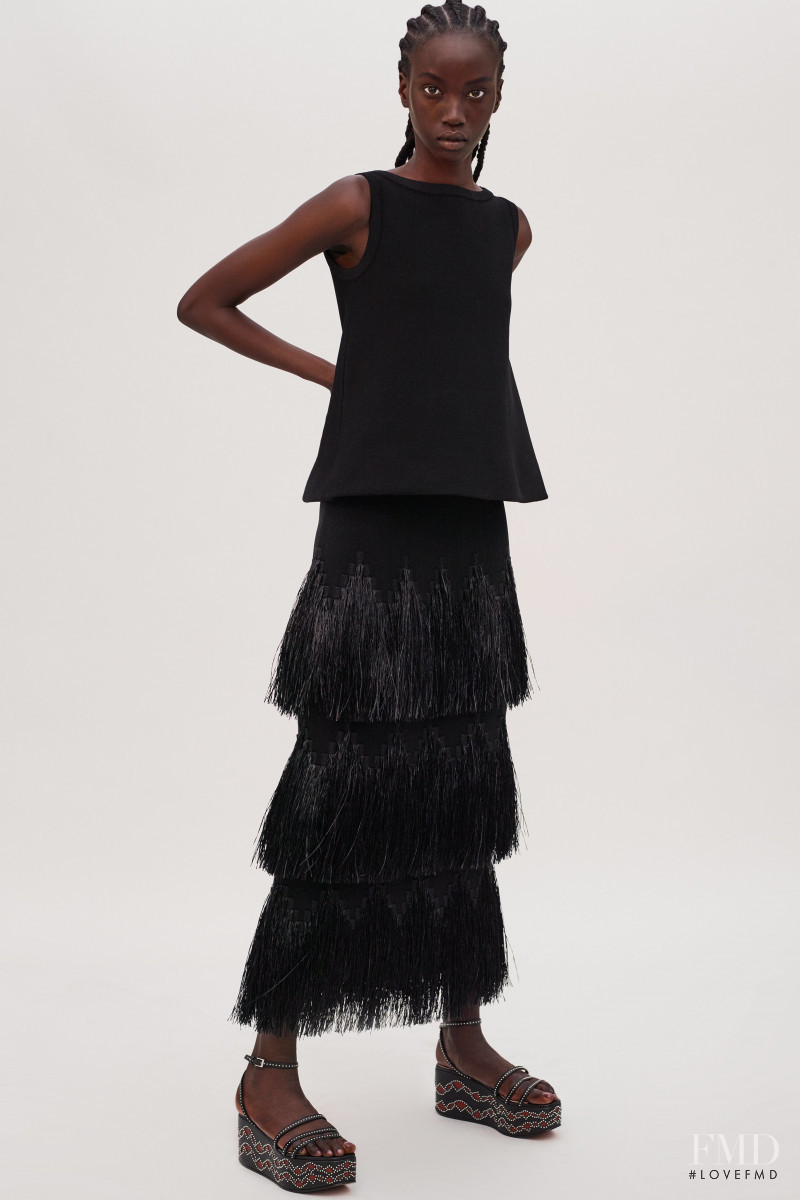 Anok Yai featured in  the Alaia lookbook for Spring/Summer 2019