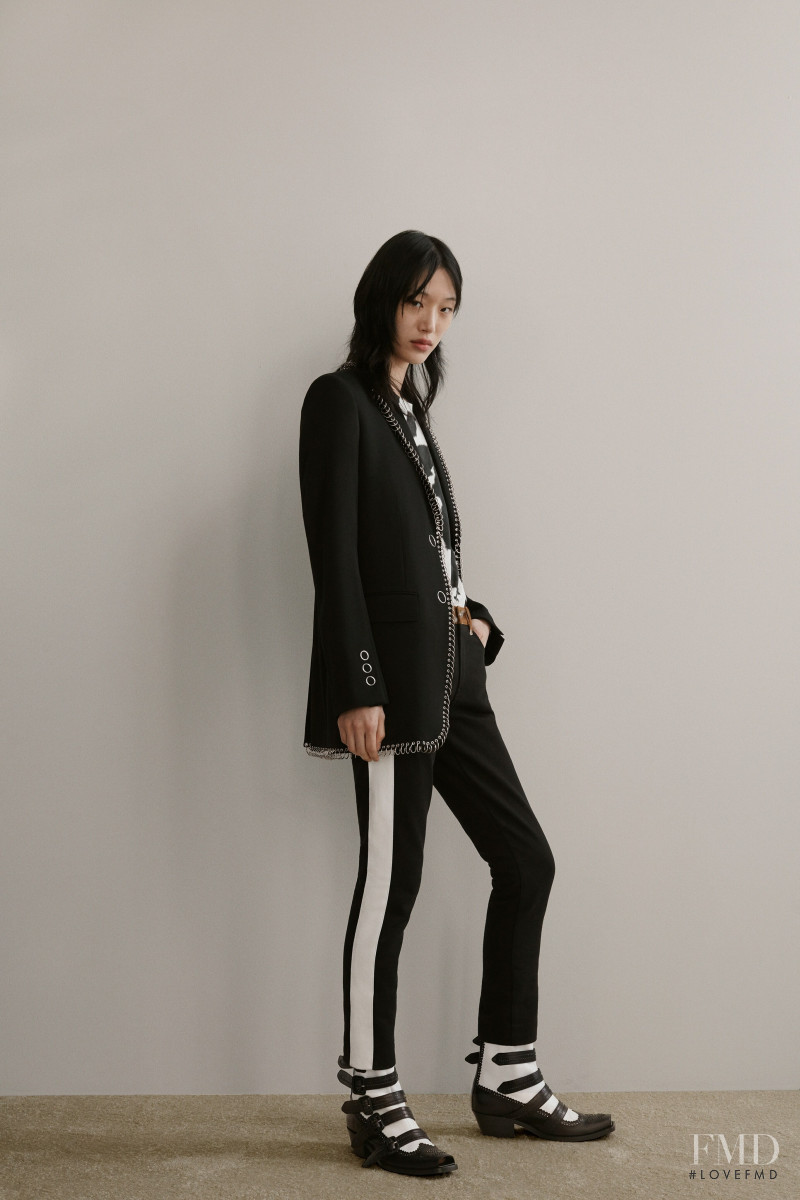 So Ra Choi featured in  the Burberry lookbook for Pre-Fall 2019