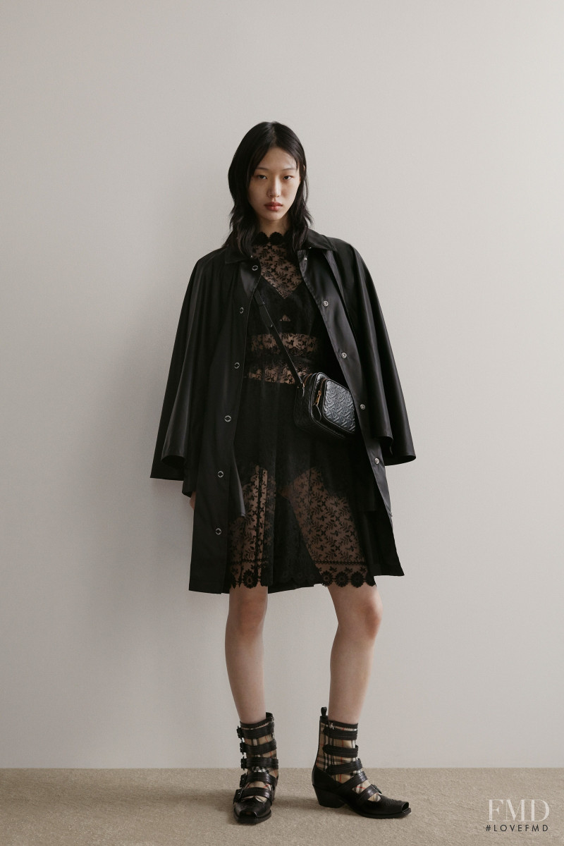 So Ra Choi featured in  the Burberry lookbook for Pre-Fall 2019