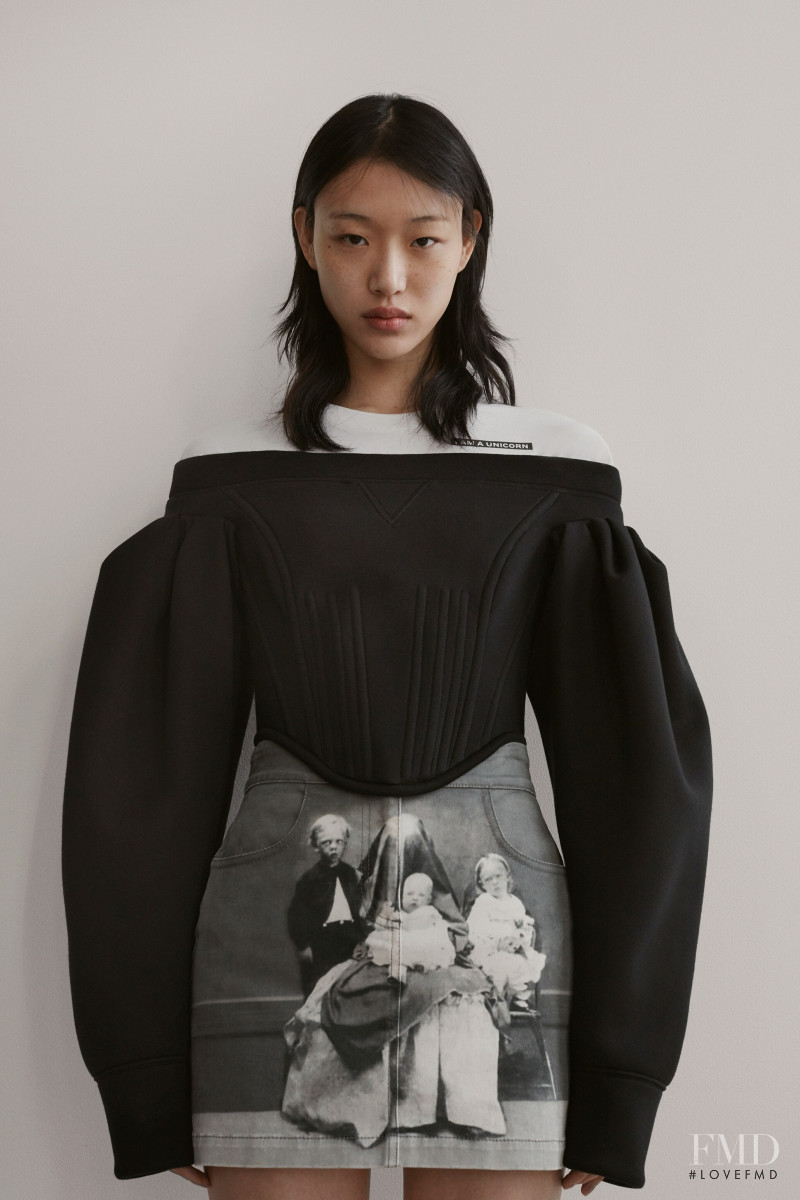 So Ra Choi featured in  the Burberry lookbook for Pre-Fall 2019