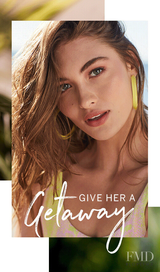 Grace Elizabeth featured in  the Victoria\'s Secret Swim catalogue for Spring/Summer 2019