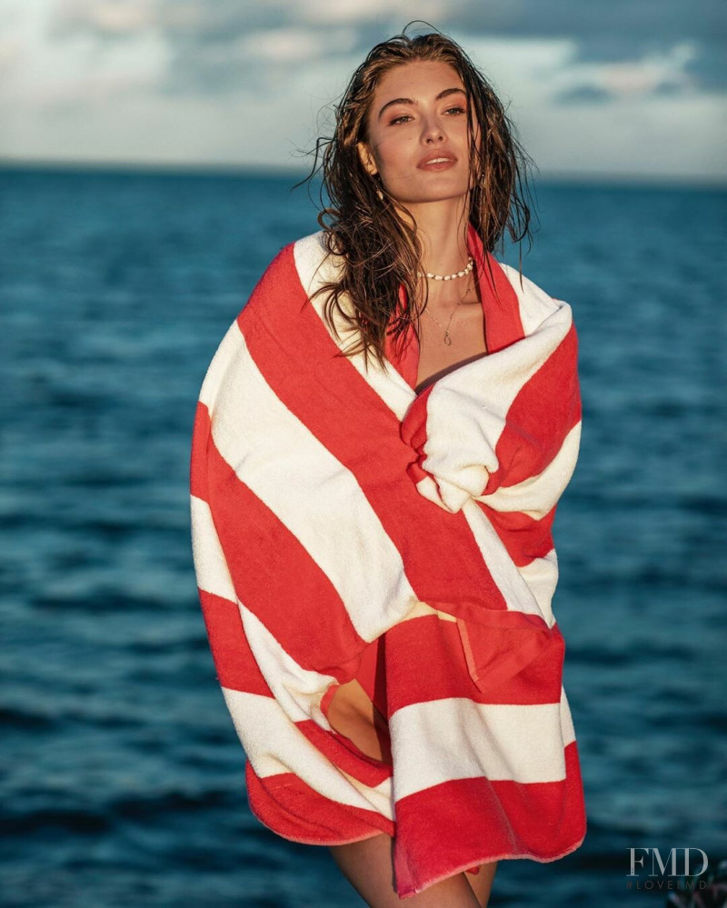 Grace Elizabeth featured in  the Victoria\'s Secret Swim catalogue for Spring/Summer 2019