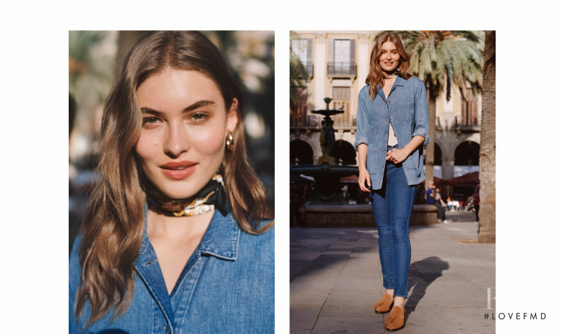 Grace Elizabeth featured in  the H&M Denim advertisement for Spring/Summer 2019