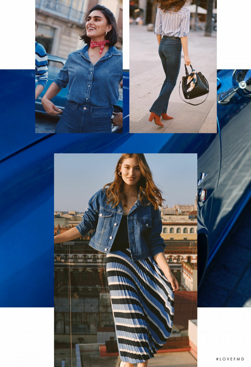 Grace Elizabeth featured in  the H&M Denim advertisement for Spring/Summer 2019