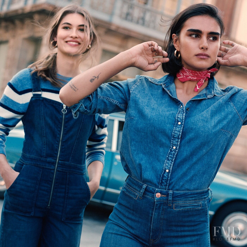 Grace Elizabeth featured in  the H&M Denim advertisement for Spring/Summer 2019