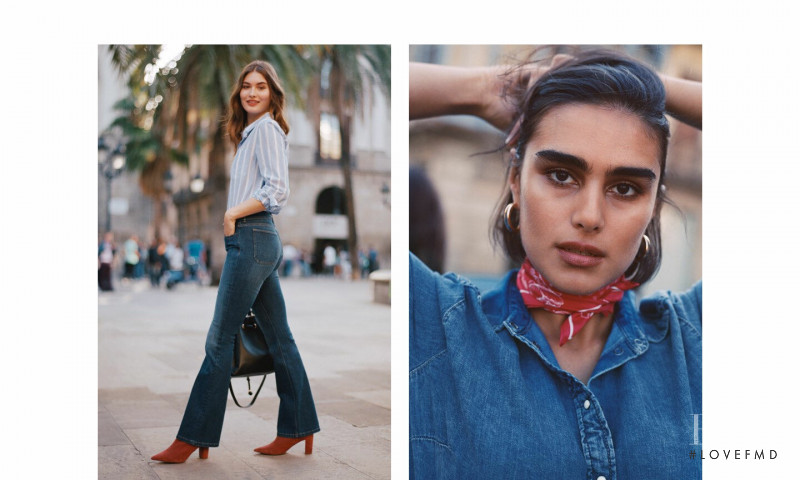 Grace Elizabeth featured in  the H&M Denim advertisement for Spring/Summer 2019