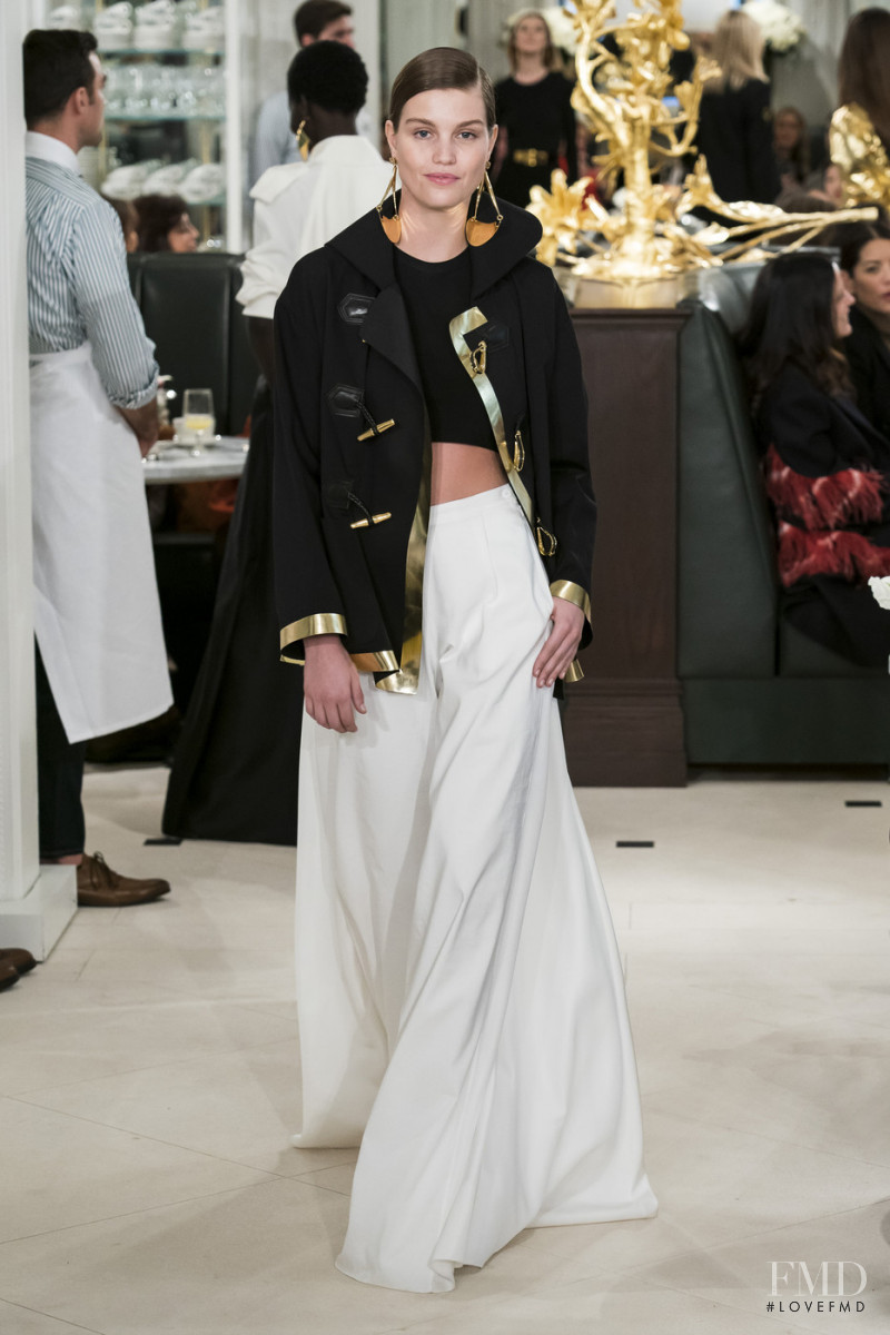 Luna Bijl featured in  the Ralph Lauren Collection fashion show for Spring/Summer 2019