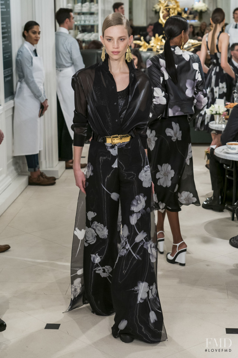 Rebecca Leigh Longendyke featured in  the Ralph Lauren Collection fashion show for Spring/Summer 2019
