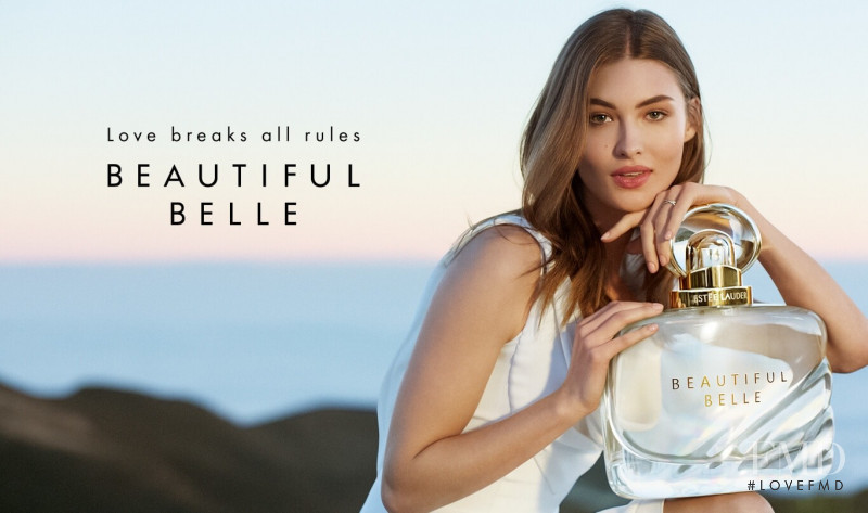 Grace Elizabeth featured in  the Estée Lauder Beautiful Belle Fragrance advertisement for Autumn/Winter 2018