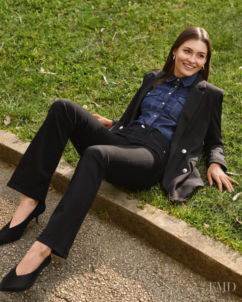 Grace Elizabeth featured in  the H&M A conscious denim story lookbook for Autumn/Winter 2018