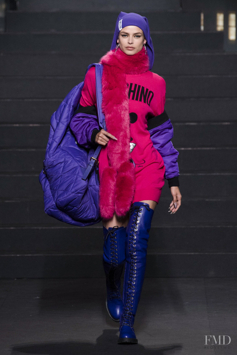 Birgit Kos featured in  the H&M x Moschino fashion show for Spring/Summer 2019