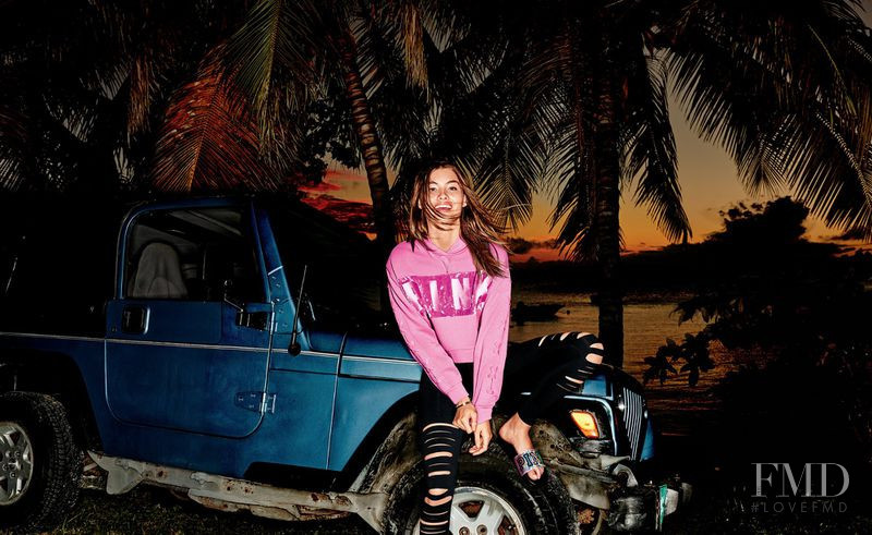 Grace Elizabeth featured in  the Victoria\'s Secret PINK catalogue for Spring/Summer 2018