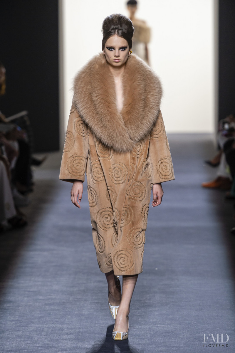Giselle Norman featured in  the Fendi Couture fashion show for Autumn/Winter 2018