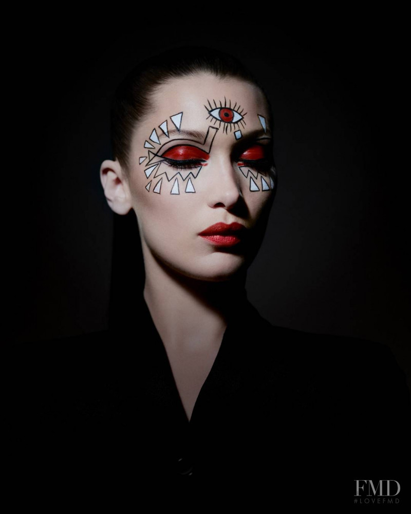 Bella Hadid featured in  the Dior Beauty Ultimate Halloween Makeup advertisement for Fall 2018