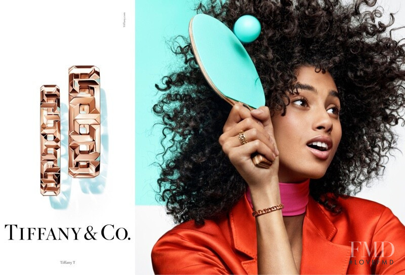 Imaan Hammam featured in  the Tiffany & Co. advertisement for Spring/Summer 2019