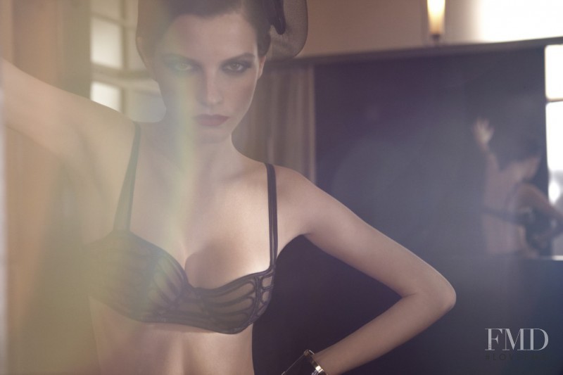 Jeisa Chiminazzo featured in  the La Perla advertisement for Autumn/Winter 2011