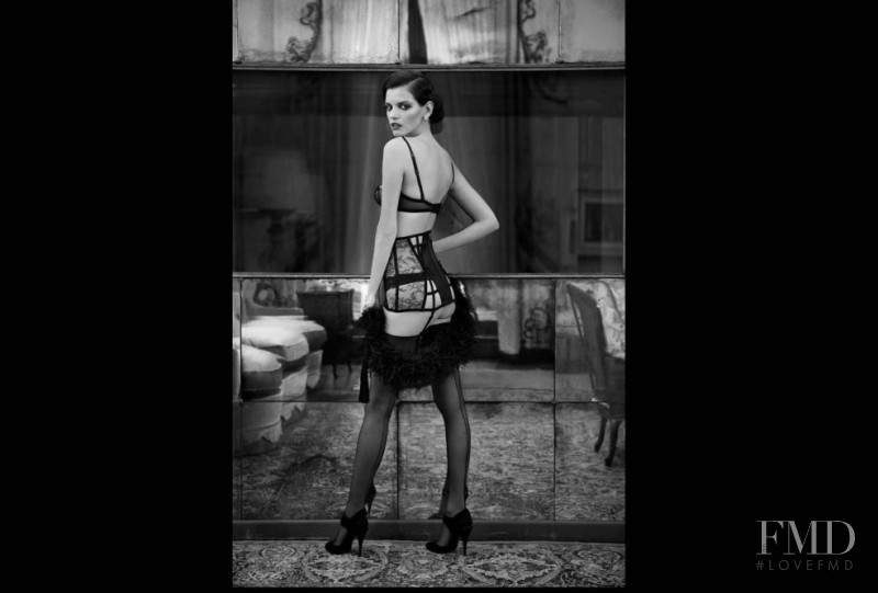 Jeisa Chiminazzo featured in  the La Perla advertisement for Autumn/Winter 2011