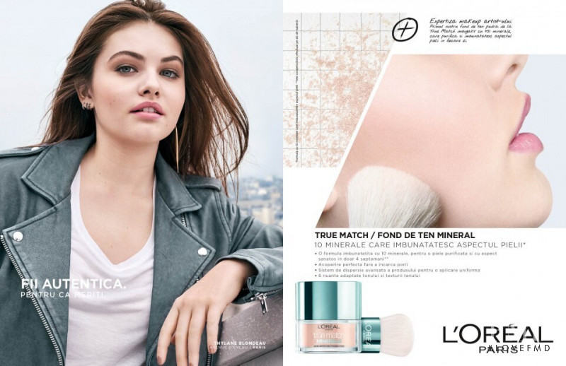 Thylane Blondeau featured in  the L\'Oreal Paris advertisement for Spring/Summer 2019