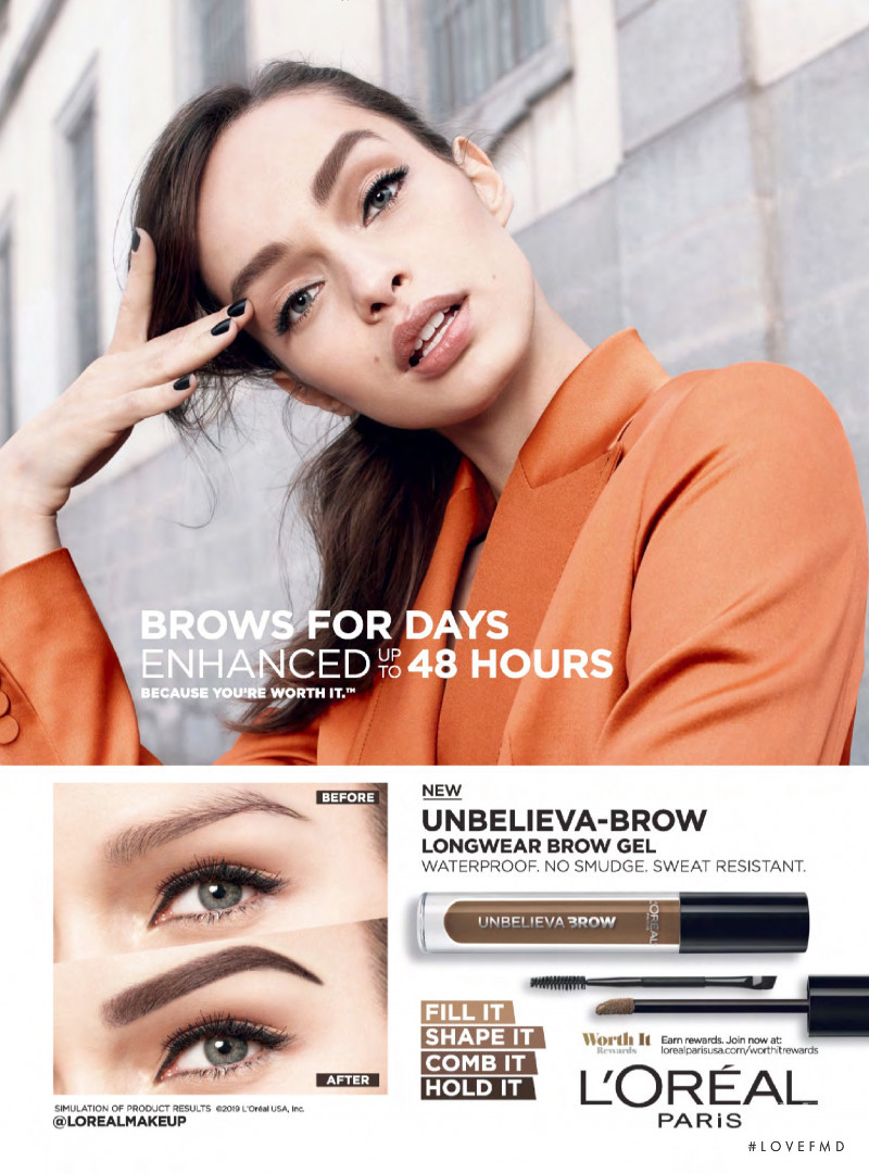 Luma Grothe featured in  the L\'Oreal Paris advertisement for Spring/Summer 2019