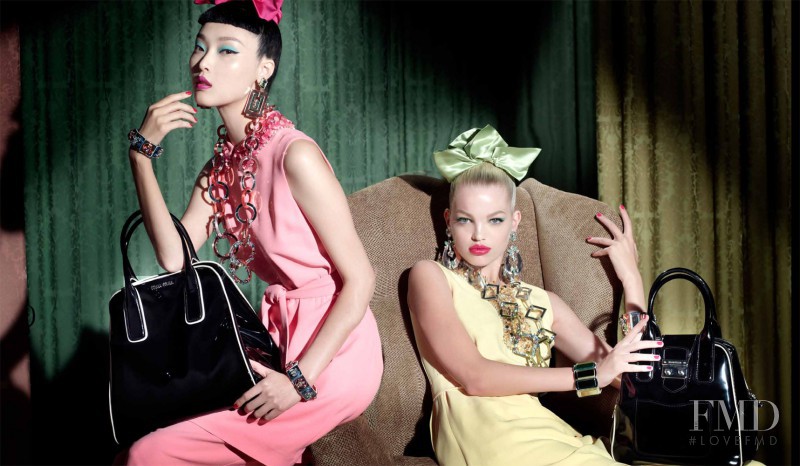 Daphne Groeneveld featured in  the Miu Miu advertisement for Resort 2013