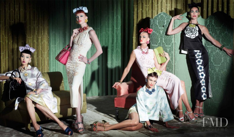 Candice Swanepoel featured in  the Miu Miu advertisement for Resort 2013