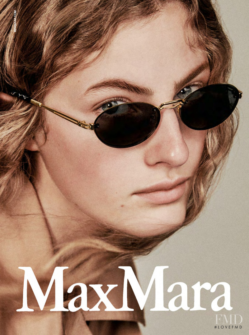 Felice Noordhoff featured in  the Max Mara Eyewear advertisement for Spring/Summer 2019