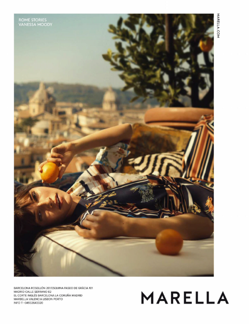 Vanessa Moody featured in  the Marella advertisement for Spring/Summer 2019