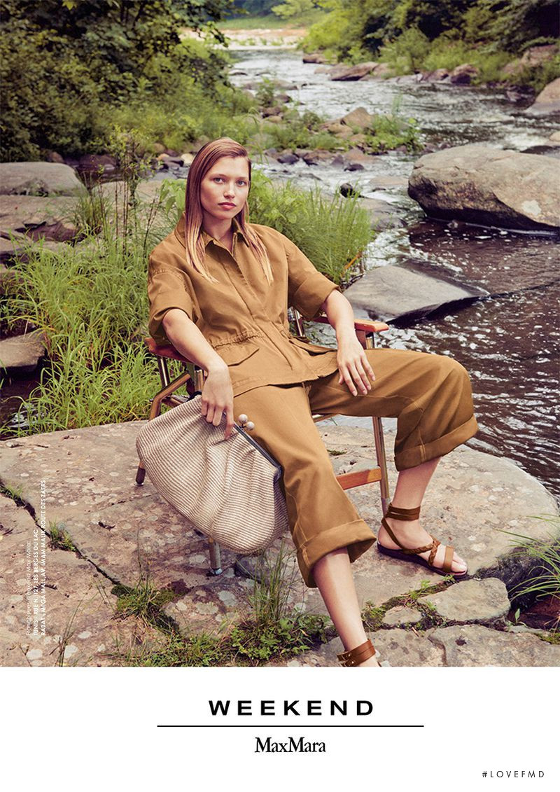 Hana Jirickova featured in  the Weekend Max Mara advertisement for Spring/Summer 2019